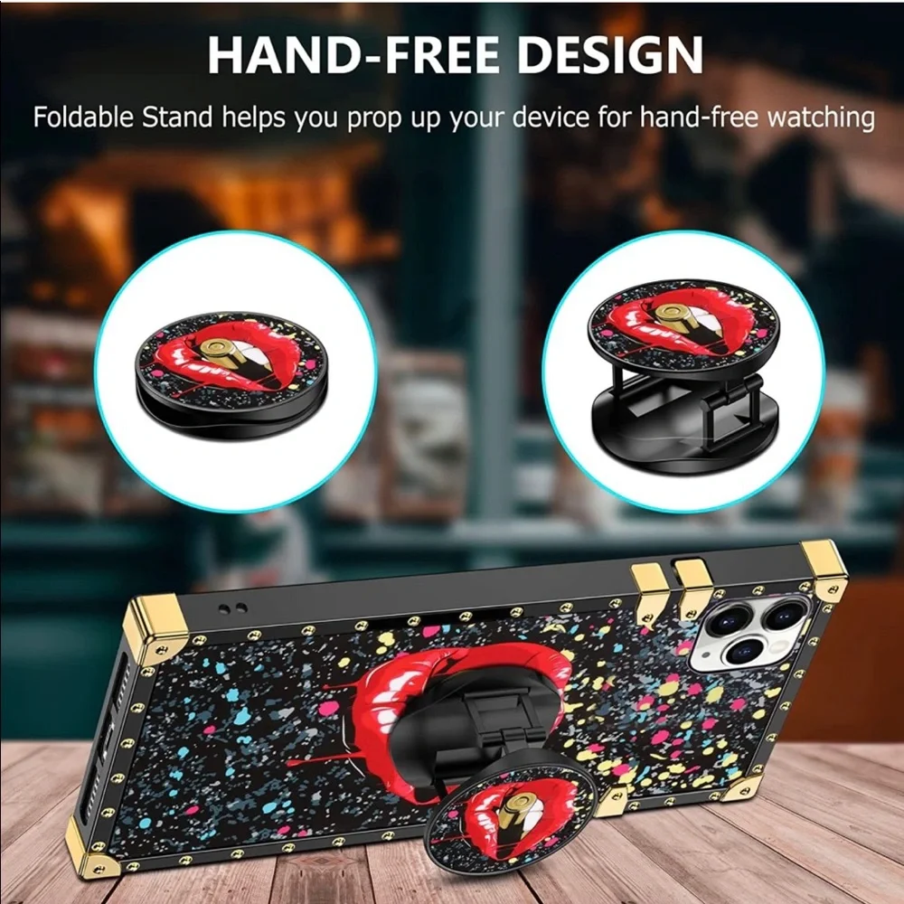 COPY - Iphone 11 Pro Max Case with Kickstand for Girls Women Soft TPU Luxury